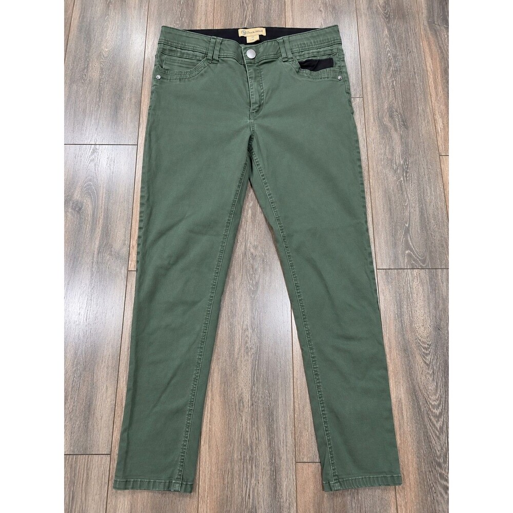 Democracy Ab Solution Womens 14 Olive Green Skinny Stretch Pants Jeans
